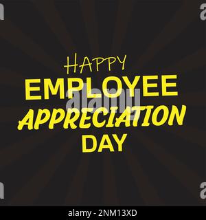 Happy Employee Dankbarkeit Day, Mitarbeiter des Monats Stock Vektor