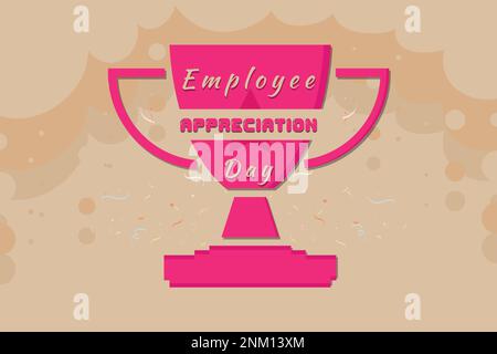 Happy Employee Dankbarkeit Day, Mitarbeiter des Monats Stock Vektor