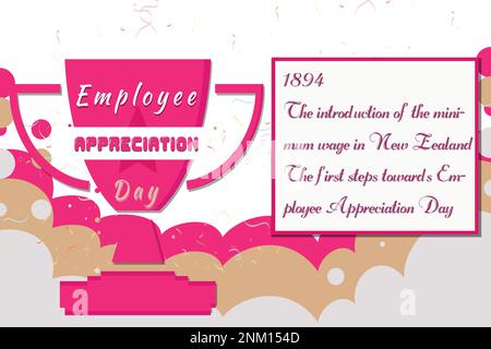 Happy Employee Dankbarkeit Day, Mitarbeiter des Monats Stock Vektor