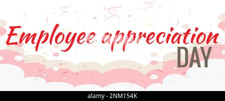 Happy Employee Dankbarkeit Day, Mitarbeiter des Monats Stock Vektor