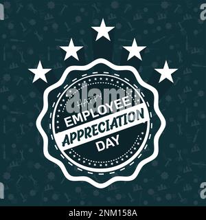 Happy Employee Dankbarkeit Day, Mitarbeiter des Monats Stock Vektor