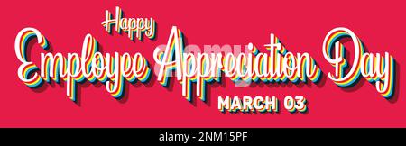 Happy Employee Dankbarkeit Day, Mitarbeiter des Monats Stock Vektor