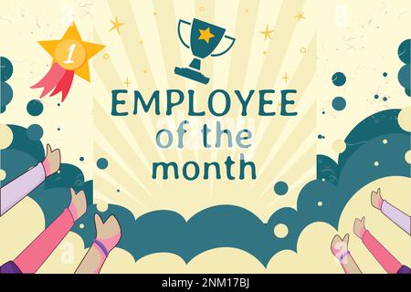 Happy Employee Dankbarkeit Day, Mitarbeiter des Monats Stock Vektor