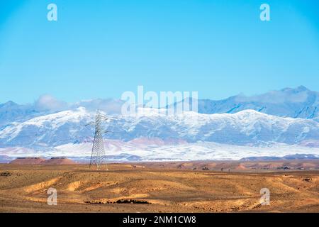 Afrika, Marokko, Südmarokko, Ouarzazate, Atlasgebirge Stockfoto