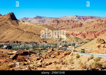 Afrika, Marokko, Südmarokko, Kelaat M'Gouna, Rosental (Vallee des Roses) Stockfoto