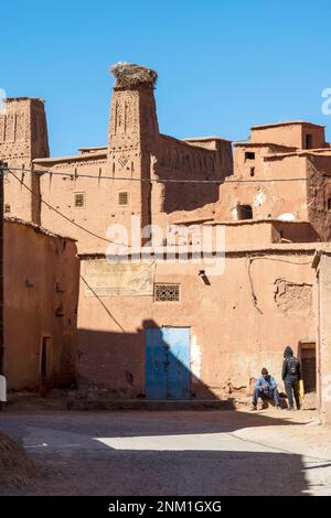 Afrika, Marokko, Südmarokko, Kelaat M'Gouna, Rosental (Vallee des Roses), Bou Tharar (Boutaghrar) Stockfoto
