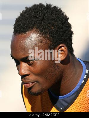 Michael Essien bei der Chelsea-Trainingseinheit vor dem MLS All-Star-Match. Stockfoto