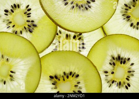 Kiwi, Hintergrund, Kiwi-Hintergrund, Früchte, Tapeten, Hintergrund, gesund Stockfoto