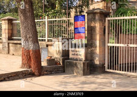 Dezember 24 2022 - Pavagadh, Gujarat in Indien: Außenansicht von Jami Masjid (Moschee) Champaner Stockfoto
