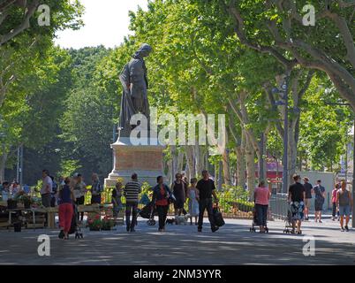 Frankreich. Herault (34) Beziers - Allees Paul Riquet Stockfoto