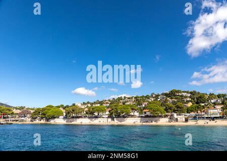 Strand Les Issambres, französische Riviera Stockfoto