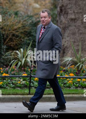 London, England, Großbritannien. 24. Februar 2023. Der ehemalige Brexit Chief Negotiator und Kabinettsminister Lord DAVID FROST wird in der Downing Street gesehen. (Kreditbild: © Tayfun Salci/ZUMA Press Wire) NUR REDAKTIONELLE VERWENDUNG! Nicht für den kommerziellen GEBRAUCH! Stockfoto