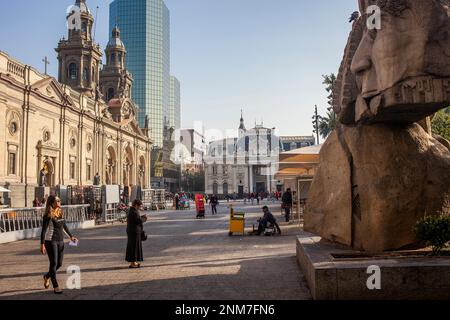 Plaza de Armas, Santiago. Chile. Stockfoto