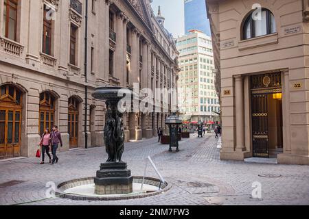 Calle Nueva York in der Calle de la bolsa. Santiago. Chile. Stockfoto