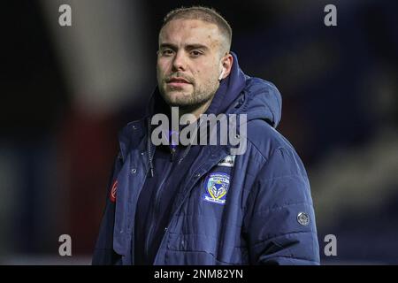 Huddersfield, Großbritannien. 24. Februar 2023. James Harrison #8 von Warrington Wolves während des Spiels der Betfred Super League Round 2 Huddersfield Giants vs Warrington Wolves im John Smith's Stadium, Huddersfield, Großbritannien, 24. Februar 2023 (Foto von Mark Cosgrove/News Images) in Huddersfield, Großbritannien, am 2./24. Februar 2023. (Foto: Mark Cosgrove/News Images/Sipa USA) Guthaben: SIPA USA/Alamy Live News Stockfoto