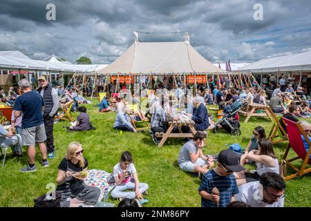 Hay Festival, Heu auf Wye, Wales Stockfoto