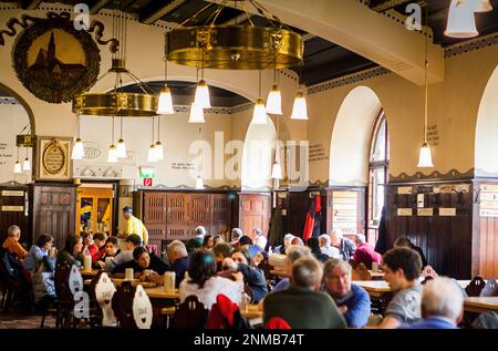 Augustiner Brau, Brauerei, Salzburg, Österreich Stockfoto