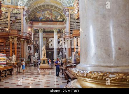 Österreichische Nationalbibliothek, in der Hofburg, Wien, Österreich Stockfoto