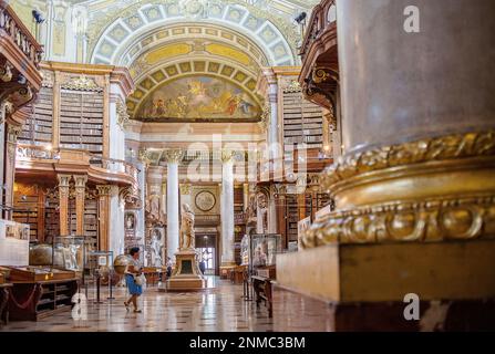 Österreichische Nationalbibliothek, in der Hofburg, Wien, Österreich Stockfoto