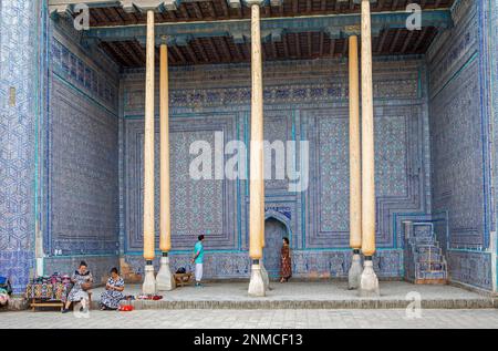 Sommer Moschee, innen Kuhna Ark, Chiwa, Usbekistan Stockfoto