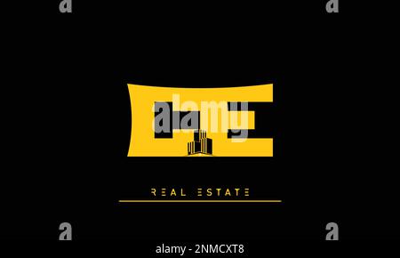 Immobilienbriefe Initialen Monogramm Logo CE , EC Stock Vektor