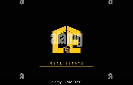 Immobilienbriefe Initialen Monogramm Logo CE , EC Stock Vektor
