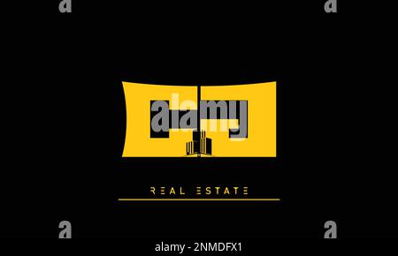 Immobilienbriefe Initialen Monogramm Logo CJ , JC Stock Vektor