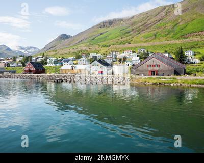 Hering Museum Building, Siglufjoerour, Norourland Eystra, Island Stockfoto