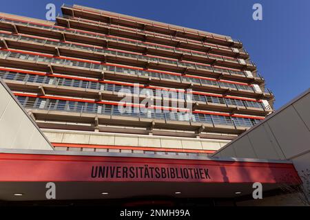 Universität Duisburg-Essen, Campus Essen, Universitätsbibliothek, Essen, Ruhrgebiet, Nordrhein-Westfalen, Deutschland Stockfoto