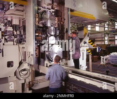 Maschinenbau, Hemer bei der Firma Sundwiger Eisenwerke, Herstellung von Kaltwalzwerken Stockfoto