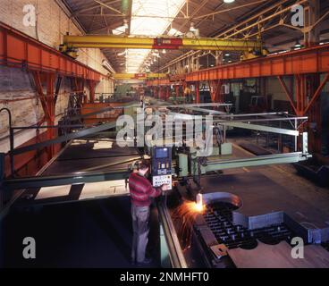 Maschinenbau, Hemer bei der Firma Sundwiger Eisenwerke, Herstellung von Kaltwalzwerken Stockfoto