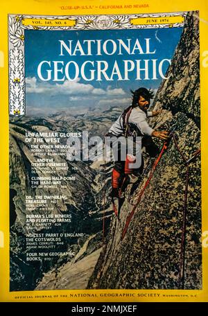 Ausgabe des Magazins National Geographic Juni 1974 Stockfoto