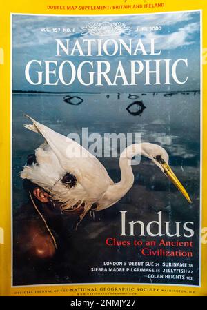 Ausgabe des Magazins National Geographic Juni 2000 Stockfoto