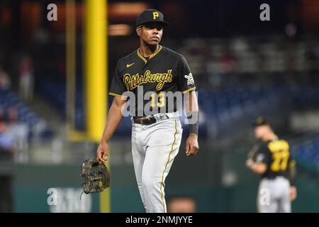 Pirates third baseman Ke'Bryan Hayes walk to the clubhouse with his  girlfriend, Chanice Betances,, Tuesday, April 12, 2022, at PNC Park in  Pittsburgh. The 25-year-old signed a $70 million, eight-year contract  extension