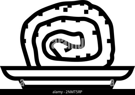 kaymak Milcherzeugnis Milcherzeugnis, Symbolsymbol, Vektordarstellung Stock Vektor