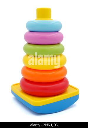 Bunte Pfählerringe Stockfoto