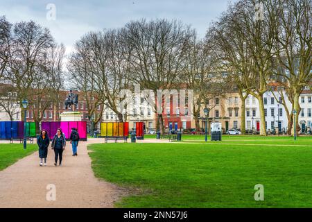 Queen Square, Bristol, England, Großbritannien, Europa Stockfoto