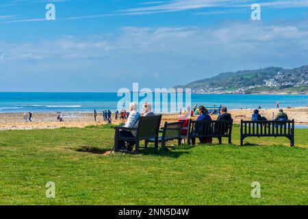 Charmouth, Dorset Area Of Outstanding Natural Beauty, England, Großbritannien, Europa. Stockfoto