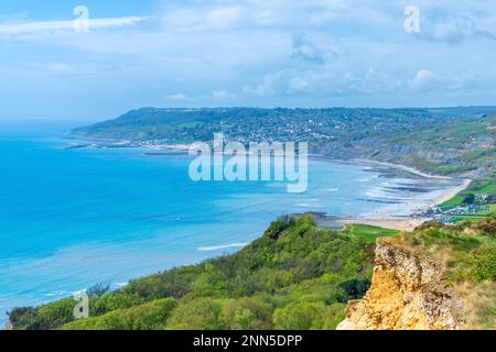 Charmouth, Dorset Area Of Outstanding Natural Beauty, England, Großbritannien, Europa. Stockfoto