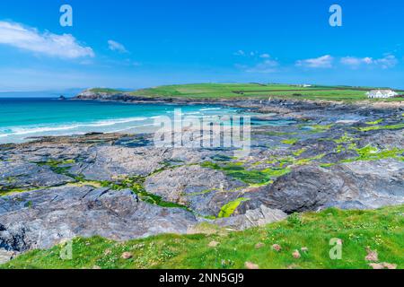 Constantine Bay, Trevose Head Heritage Coast, Padstow, Cornwall, England, Vereinigtes Königreich, Europa Stockfoto