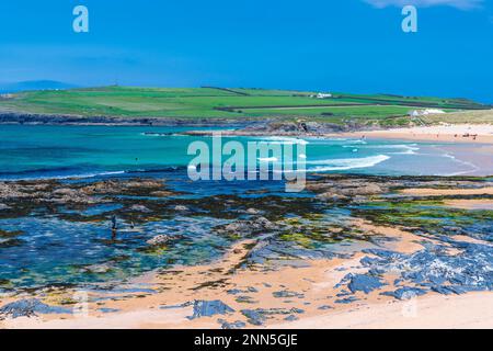 Constantine Bay, Trevose Head Heritage Coast, Padstow, Cornwall, England, Vereinigtes Königreich, Europa Stockfoto