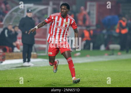 23-02-2023: Sport: Union Berlin gegen Ajax BERLIN, DEUTSCHLAND - FEBRUAR 23: Sheraldo Becker (Union Berlin) während des Spiels 1. FC Union Berlin gegen AFC Ajax: Stockfoto