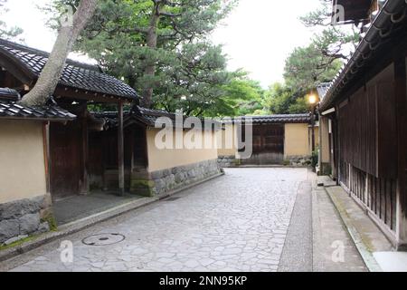 Nagamachi Samurai Bezirksstraße in Kanazawa, Japan Stockfoto