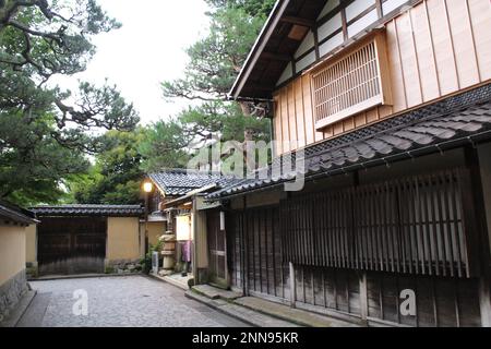 Nagamachi Samurai Bezirksstraße in Kanazawa, Japan Stockfoto