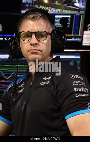 Sakhir, Bahrain. 25. Februar 2023 Marc Harris (GBR) 25.02.2023. Formel-1-Test, Sakhir, Bahrain, Tag Drei. Das Foto sollte wie folgt lauten: XPB/Press Association Images. Kredit: XPB Images Ltd/Alamy Live News Stockfoto