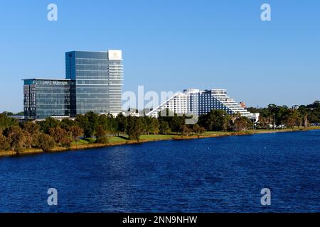 Crown Resort Casino Complex am Schwan River, Burswood, Perth, Westaustralien Stockfoto