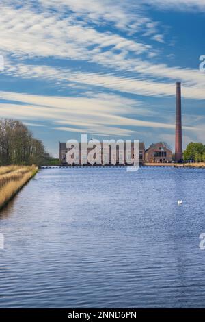 Ir D. F. Woudagemaal ist die größte Dampfpumpstation, die jemals gebaut wurde, UNESCO-Stätte, Lemmer, Friesland, Niederlande Stockfoto