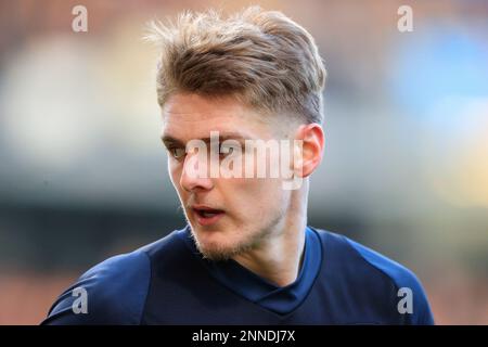 Burnley, Großbritannien. 25. Februar 2023. Jack Rudoni #22 of Huddersfield Town während des Sky Bet Championship-Spiels Burnley vs Huddersfield Town in Turf Moor, Burnley, Großbritannien, 25. Februar 2023 (Foto von Conor Molloy/News Images) in Burnley, Großbritannien, am 2.25.2023. (Foto: Conor Molloy/News Images/Sipa USA) Guthaben: SIPA USA/Alamy Live News Stockfoto