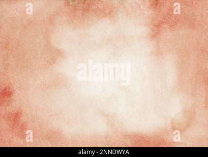 Vintage beige Aquarelltextur Hintergrund mit weichen warmen Tönen für Design und Dekoration. Stockfoto