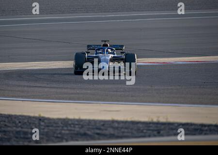 Sakhir, Bahrain, 25. Februar 2023, Alex Albon aus Thailand tritt um Williams Racing an. Wintertests, die Wintertests der Formel-1-Meisterschaft 2023. Kredit: Michael Potts/Alamy Live News Stockfoto